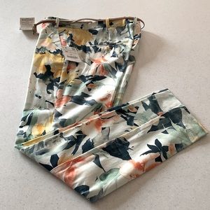 NWT! Zara Floral Crop Pant